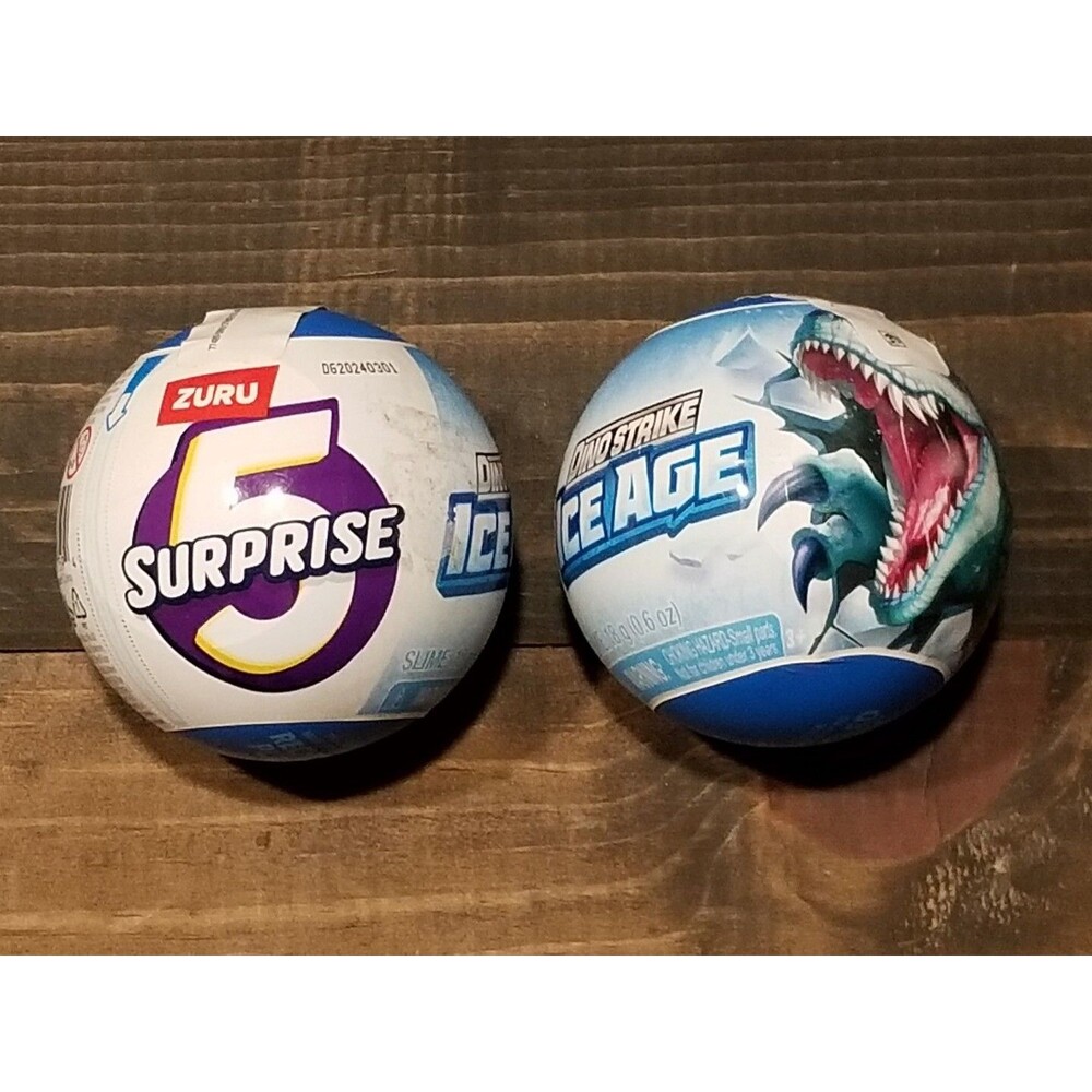 ZURU 5 SURPRISE Dino Strike Ice Age Monster Mystery  LOT Of 2 Fast Shipping